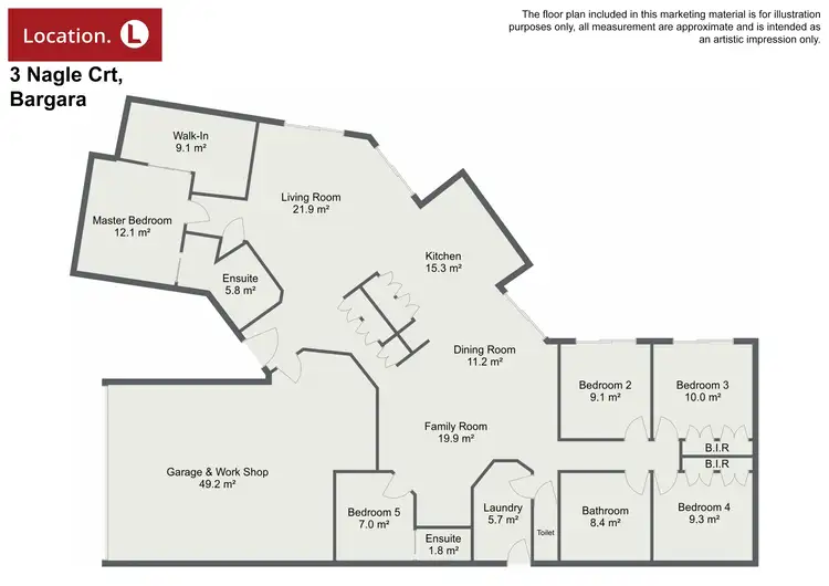 Floorplan of Homely house listing, 3 Nagle Court, Bargara QLD 4670