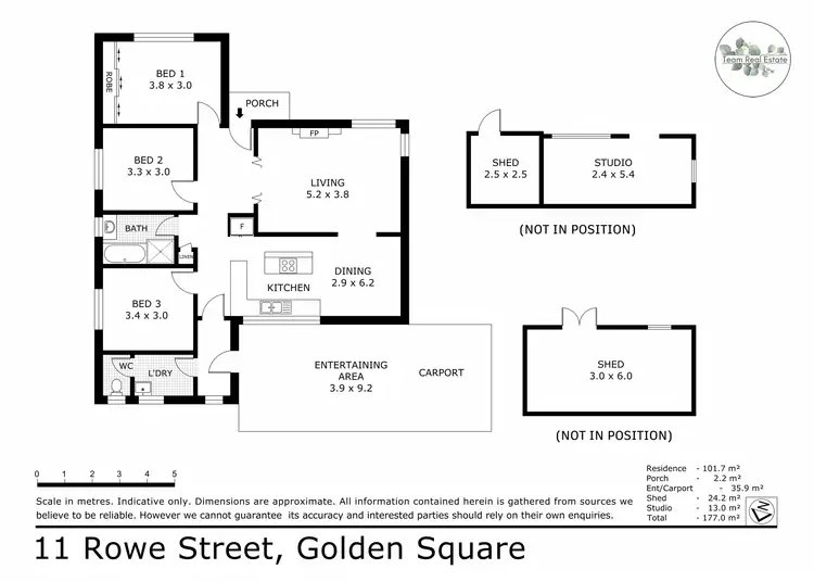 Floorplan of Homely house listing, 11 Rowe Street, Golden Square VIC 3555
