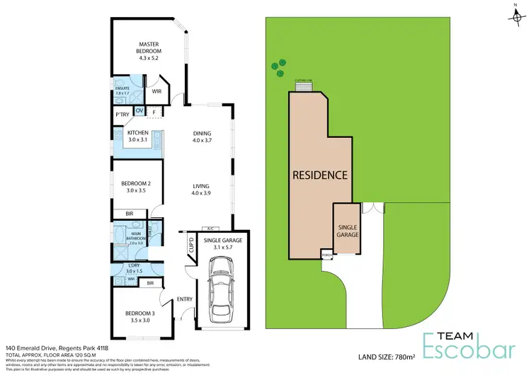 Floorplan of Homely house listing, 140 Emerald Drive, Regents Park QLD 4118