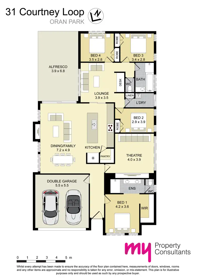 Floorplan of Homely house listing, 31 Courtney Loop, Oran Park NSW 2570