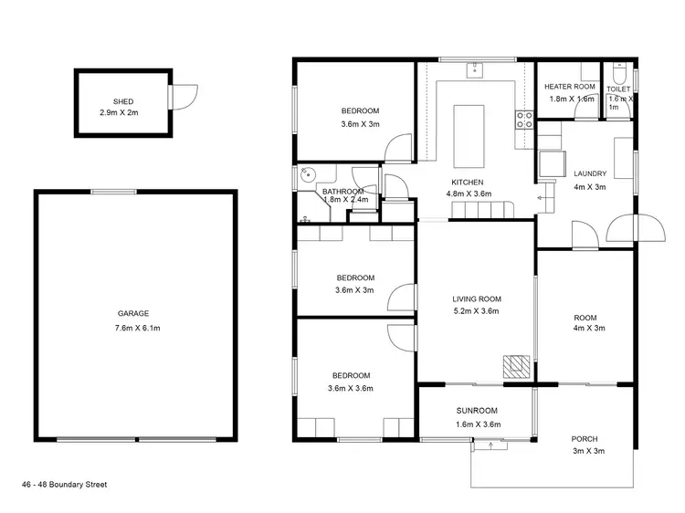 Floorplan of Homely house listing, 48 Boundary Street, Beaudesert QLD 4285