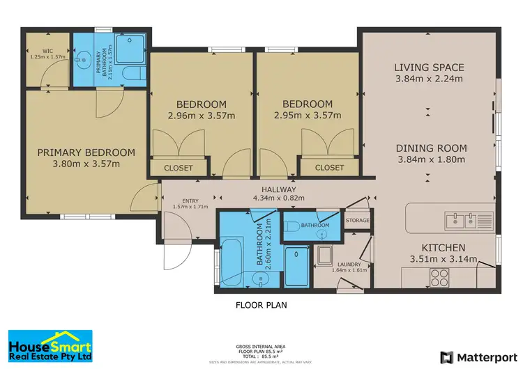 Floorplan of Homely villa listing, 3/48 Charles Street, Midland WA 6056