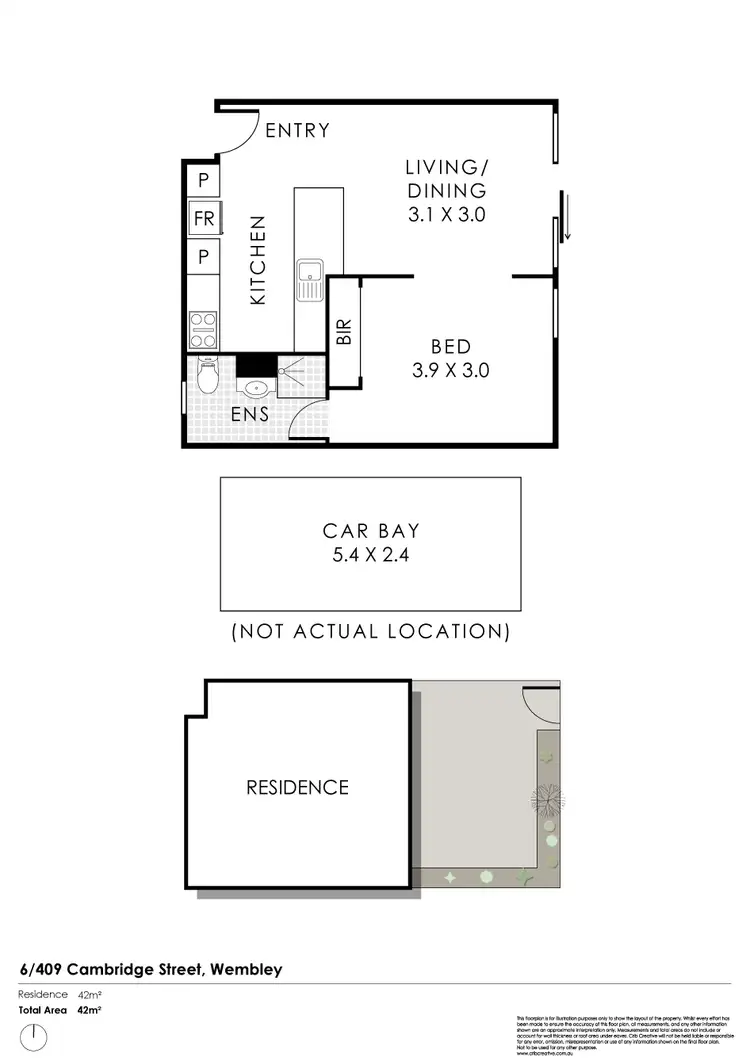 Floorplan of Homely apartment listing, 6/409 Cambridge Street, Wembley WA 6014