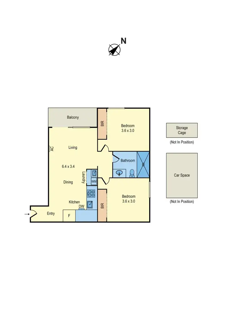 Floorplan of Homely apartment listing, 1404/6 St Kilda Road, St Kilda VIC 3182