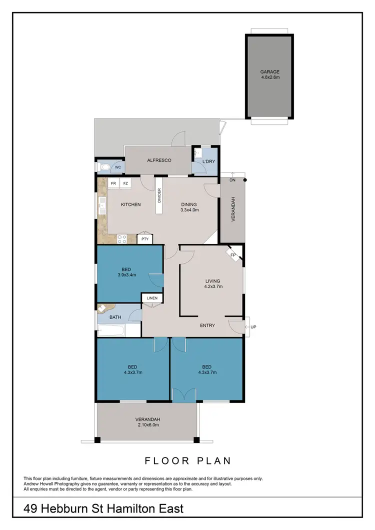 Floorplan of Homely house listing, 49 Hebburn Street, Hamilton East NSW 2303