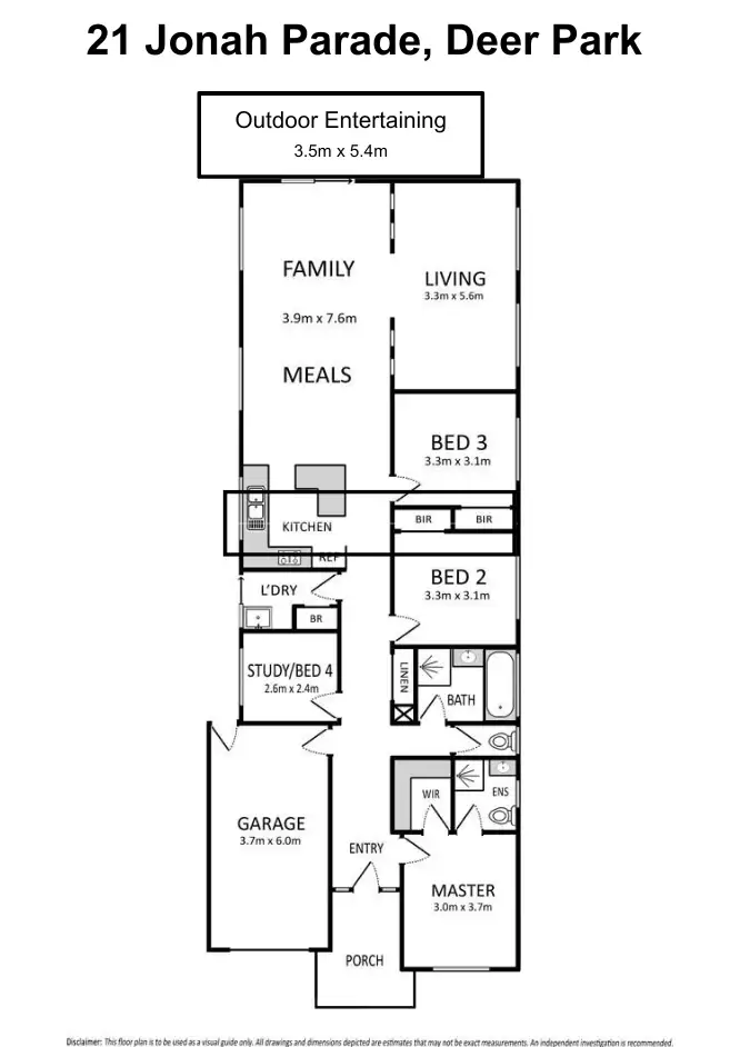 Floorplan of Homely house listing, 21 Jonah Parade, Deer Park VIC 3023