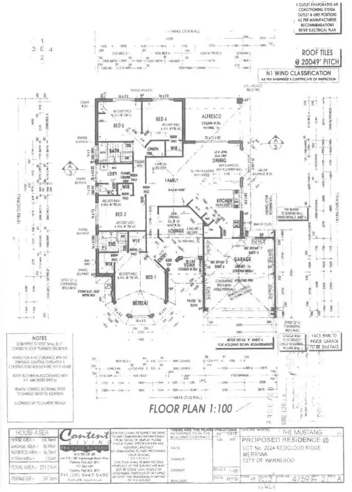 Floorplan of Homely house listing, 10 Redcloud Ridge, Merriwa WA 6030