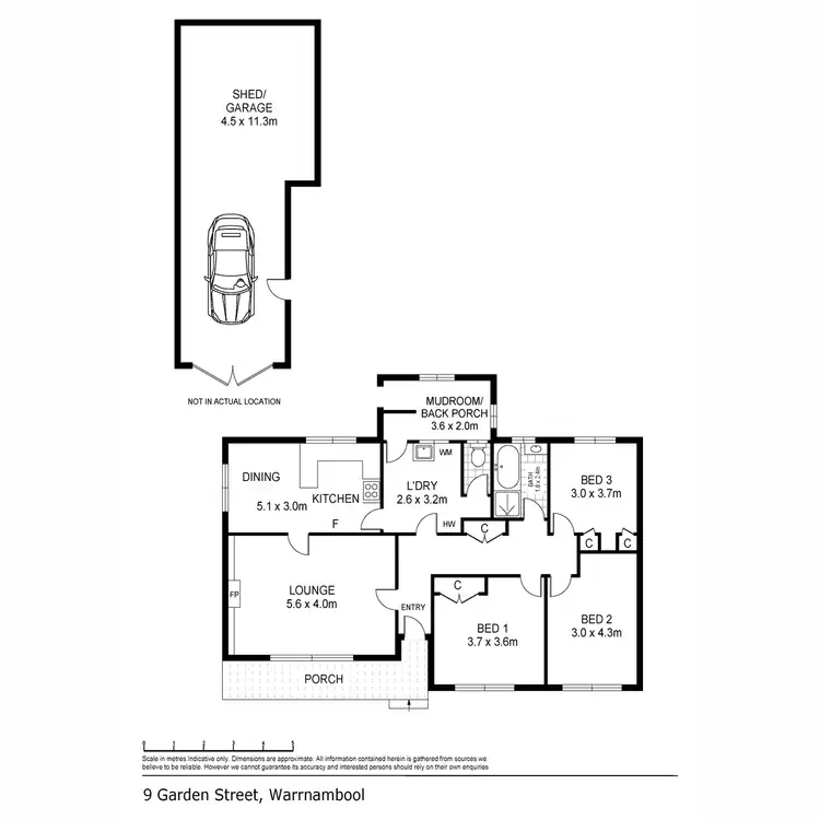 Floorplan of Homely house listing, 9 Garden Street, Warrnambool VIC 3280