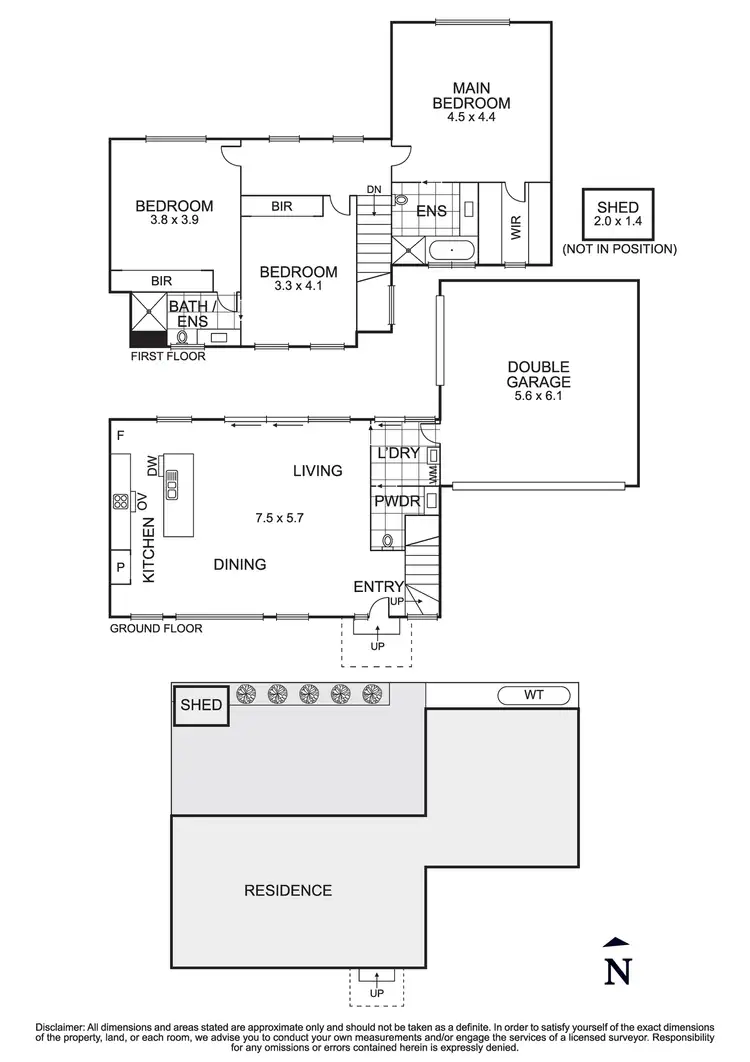 Floorplan of Homely townhouse listing, 2/7 Bowes Avenue, Airport West VIC 3042