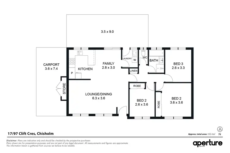 Floorplan of Homely townhouse listing, 17/97 Clift Crescent, Chisholm ACT 2905