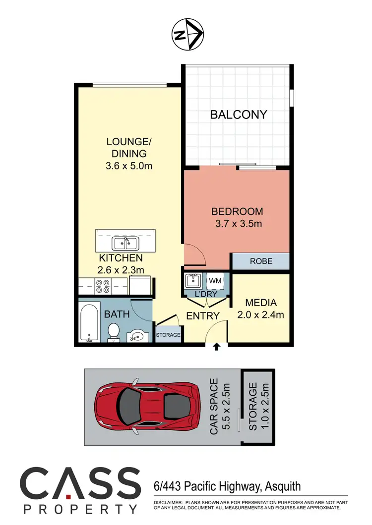 Floorplan of Homely apartment listing, 6/443 Pacific Highway, Asquith NSW 2077