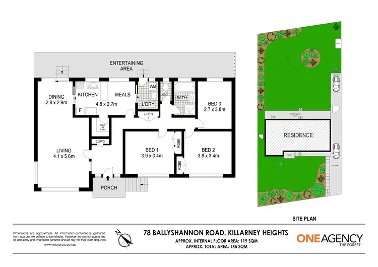 Floorplan of Homely house listing, 78 Ballyshannon Road, Killarney Heights NSW 2087