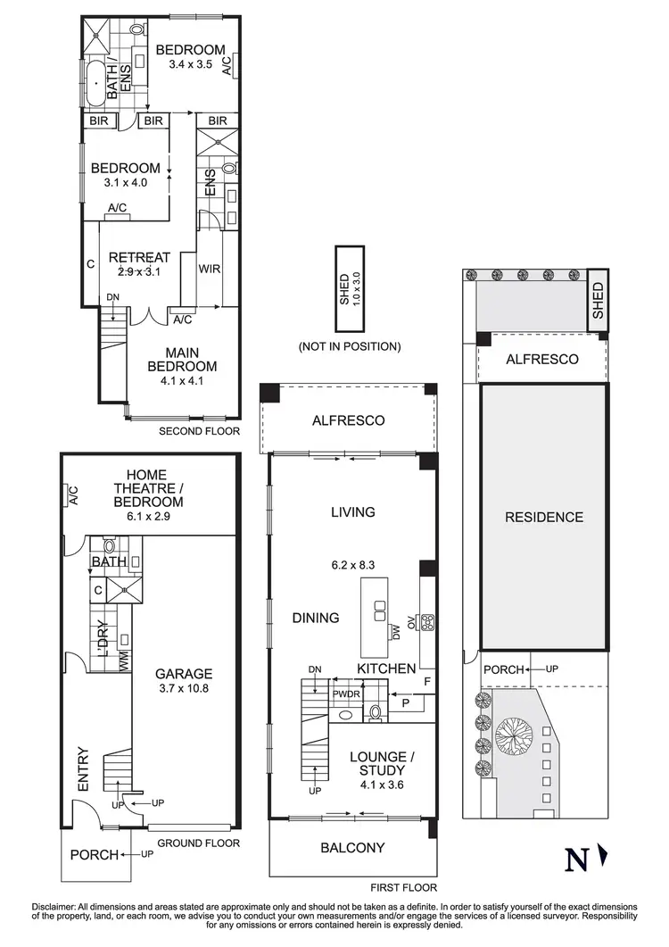 Floorplan of Homely house listing, 40 Clifton Street, Aberfeldie VIC 3040