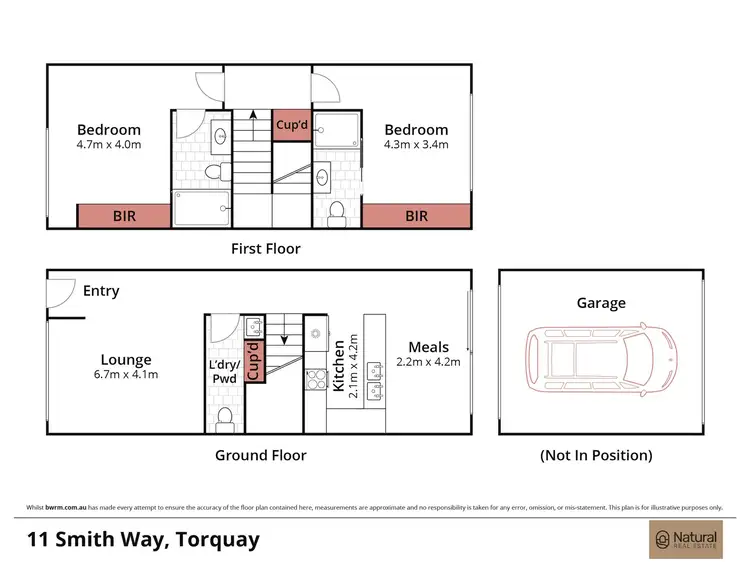 Floorplan of Homely townhouse listing, 11 Smith Way, Torquay VIC 3228
