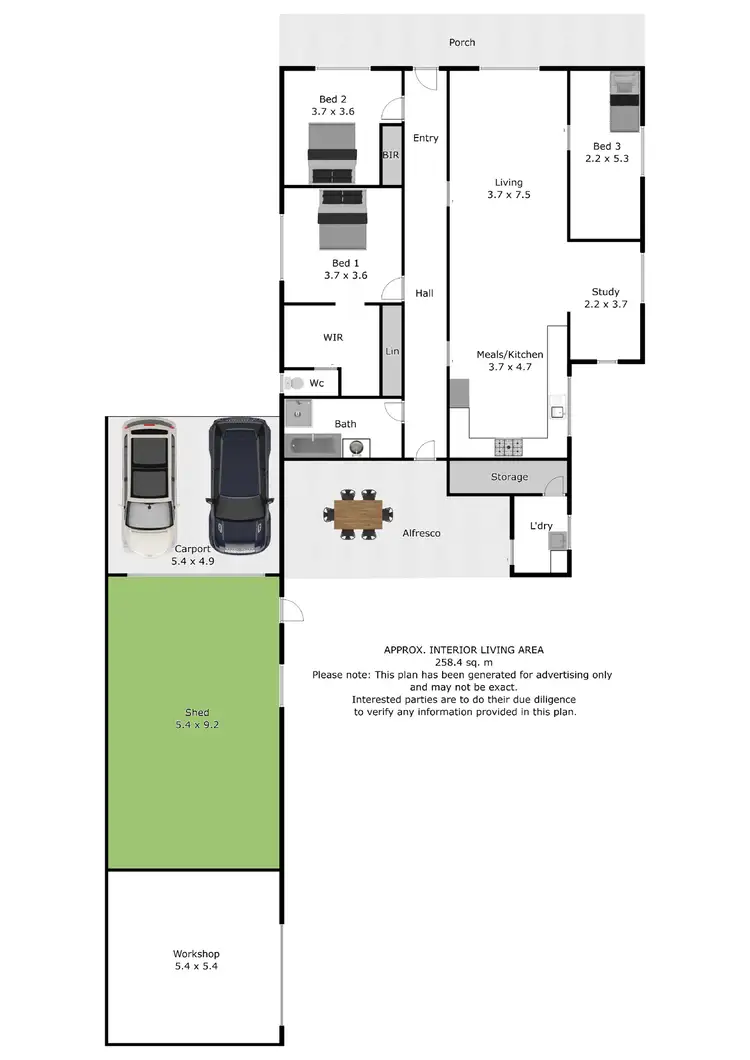 Floorplan of Homely house listing, 111 High Street, Rutherglen VIC 3685