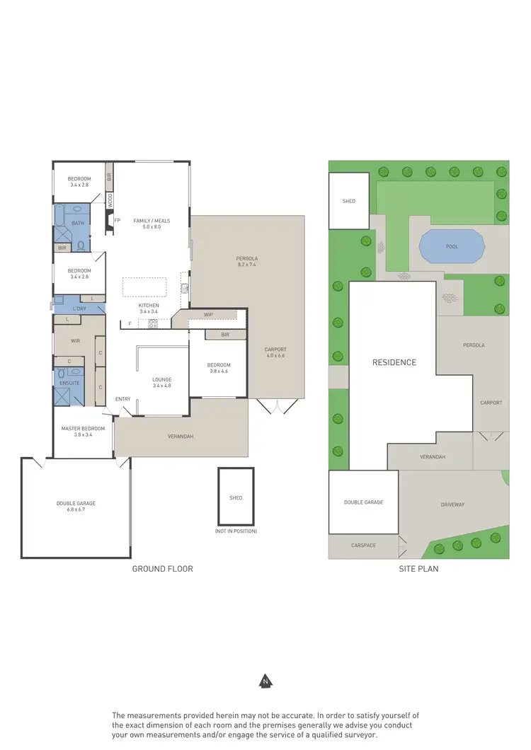 Floorplan of Homely house listing, 15 Hammersley Place, Caroline Springs VIC 3023