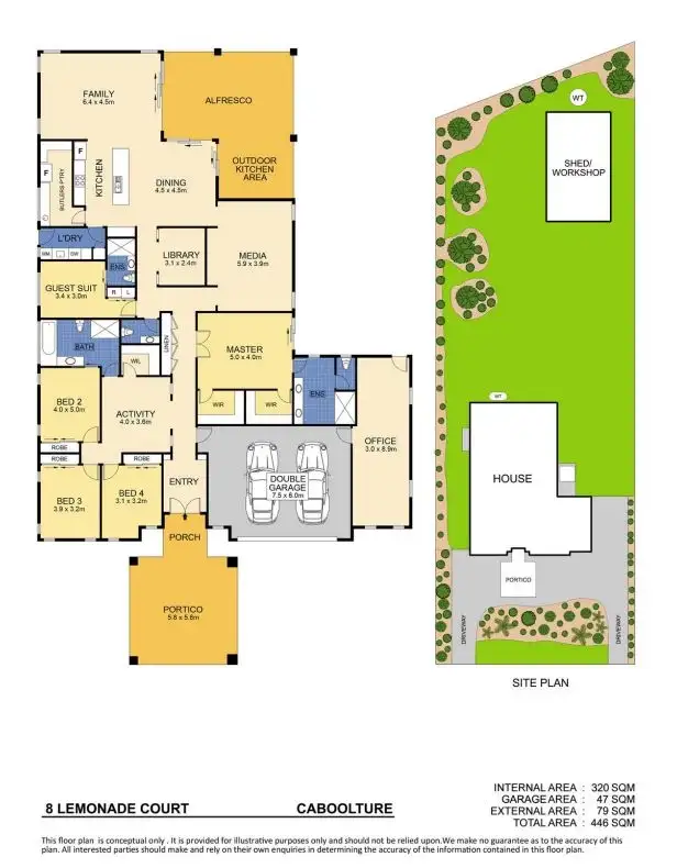 Floorplan of Homely rural property listing, 8 Lemonade Court, Caboolture QLD 4510