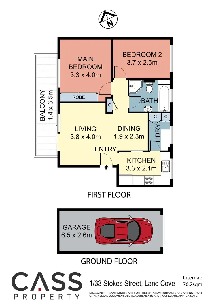 Floorplan of Homely apartment listing, 1/33 Stokes Street, Lane Cove North NSW 2066