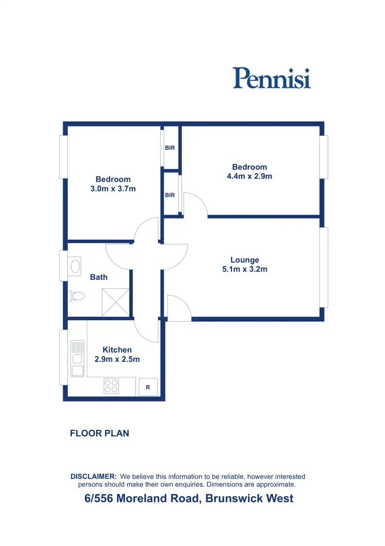 Floorplan of Homely unit listing, 6/556 Moreland Road, Brunswick West VIC 3055