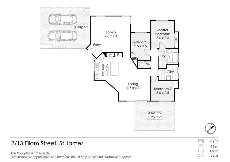 Floorplan of Homely house listing, 3/13 Ellam Street, St James WA 6102