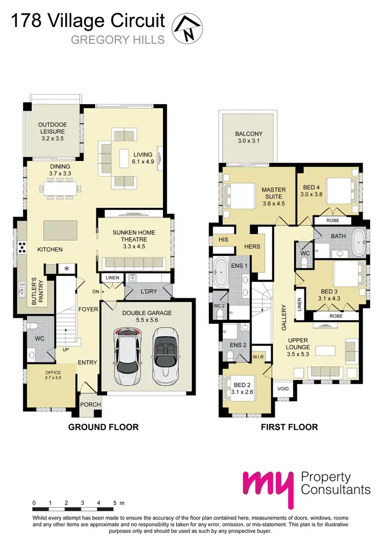 Floorplan of Homely house listing, 178 Village Circuit, Gregory Hills NSW 2557