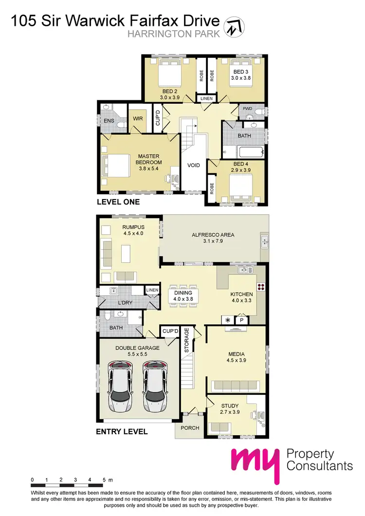 Floorplan of Homely house listing, 105 Sir Warwick Fairfax Drive, Harrington Park NSW 2567