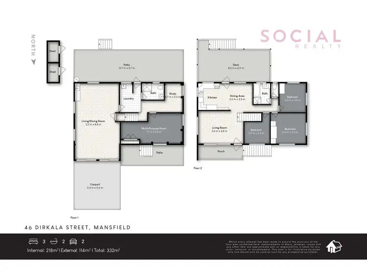 Floorplan of Homely house listing, 46 Dirkala Street, Mansfield QLD 4122