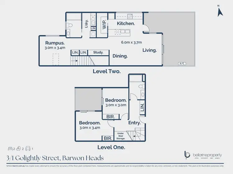 Floorplan of Homely apartment listing, 3/1 Golightly Street, Barwon Heads VIC 3227