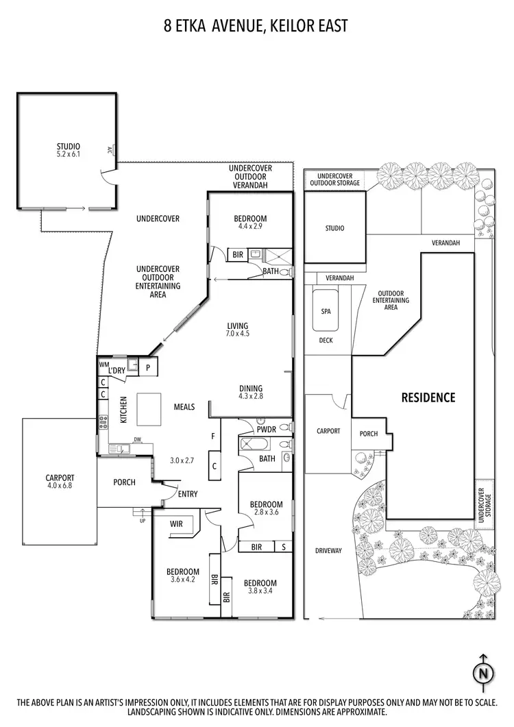 Floorplan of Homely house listing, 8 Etka Avenue, Keilor East VIC 3033