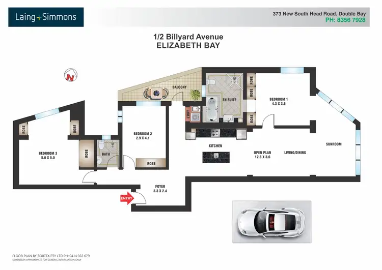 Floorplan of Homely apartment listing, 1/2 Billyard Avenue, Elizabeth Bay NSW 2011