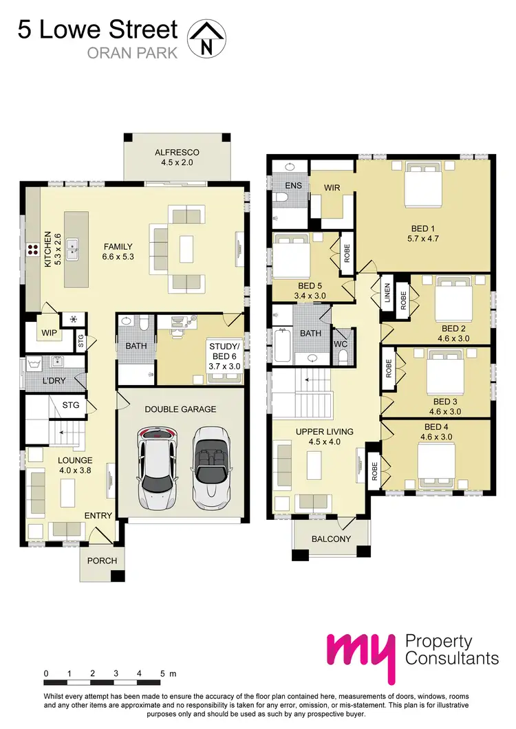 Floorplan of Homely house listing, 5 Lowe Street, Oran Park NSW 2570