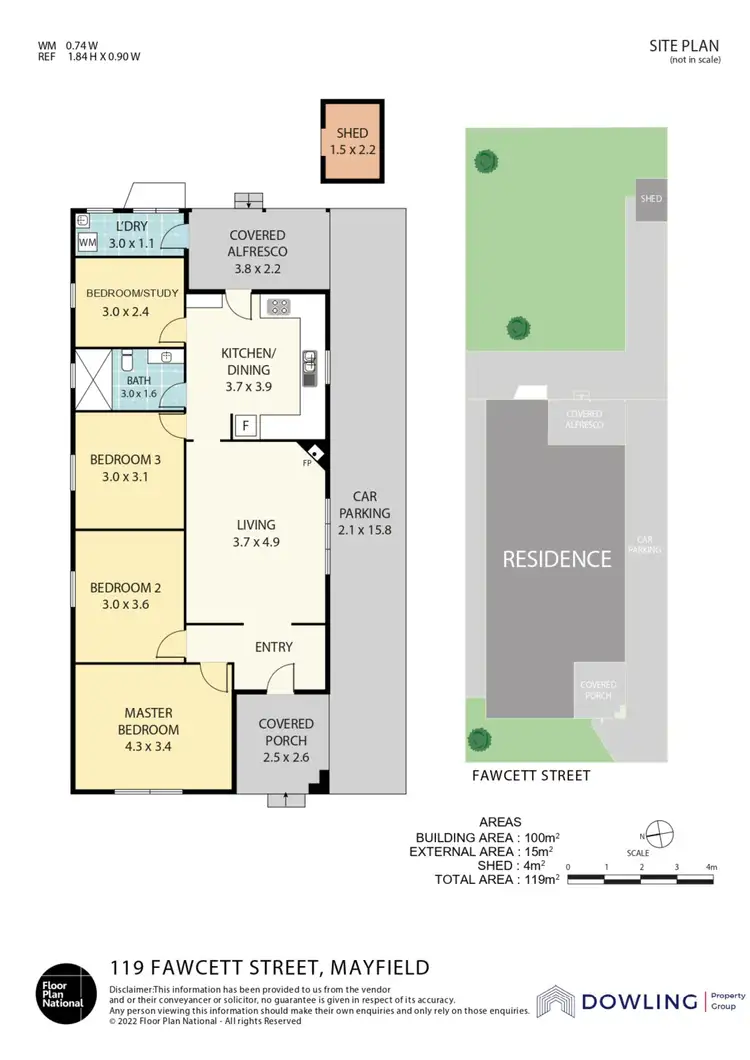 Floorplan of Homely house listing, 119 Fawcett Street, Mayfield NSW 2304