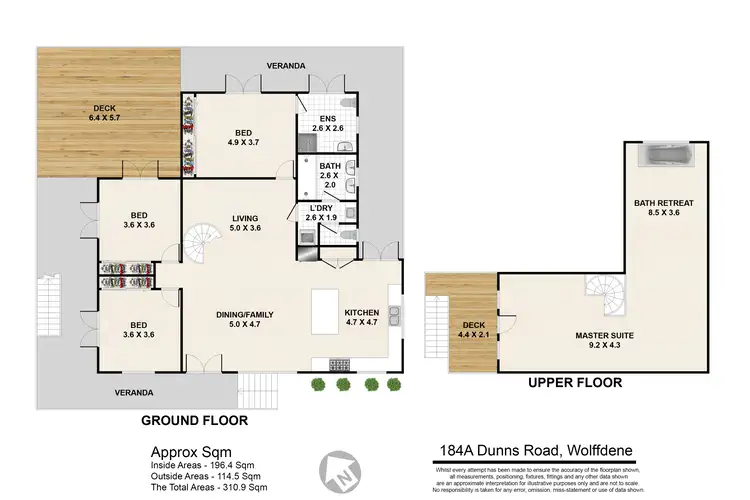 Floorplan of Homely rural property listing, 184A Dunns Road, Wolffdene QLD 4207
