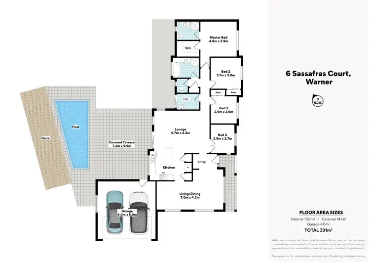 Floorplan of Homely house listing, 6 Sassafras Court, Warner QLD 4500