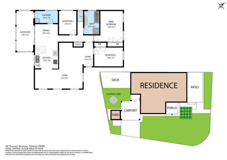 Floorplan of Homely house listing, 30 Truman Avenue, Tolland NSW 2650