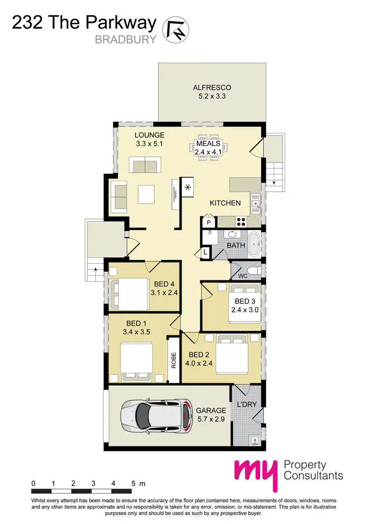 Floorplan of Homely house listing, 232 The Parkway, Bradbury NSW 2560