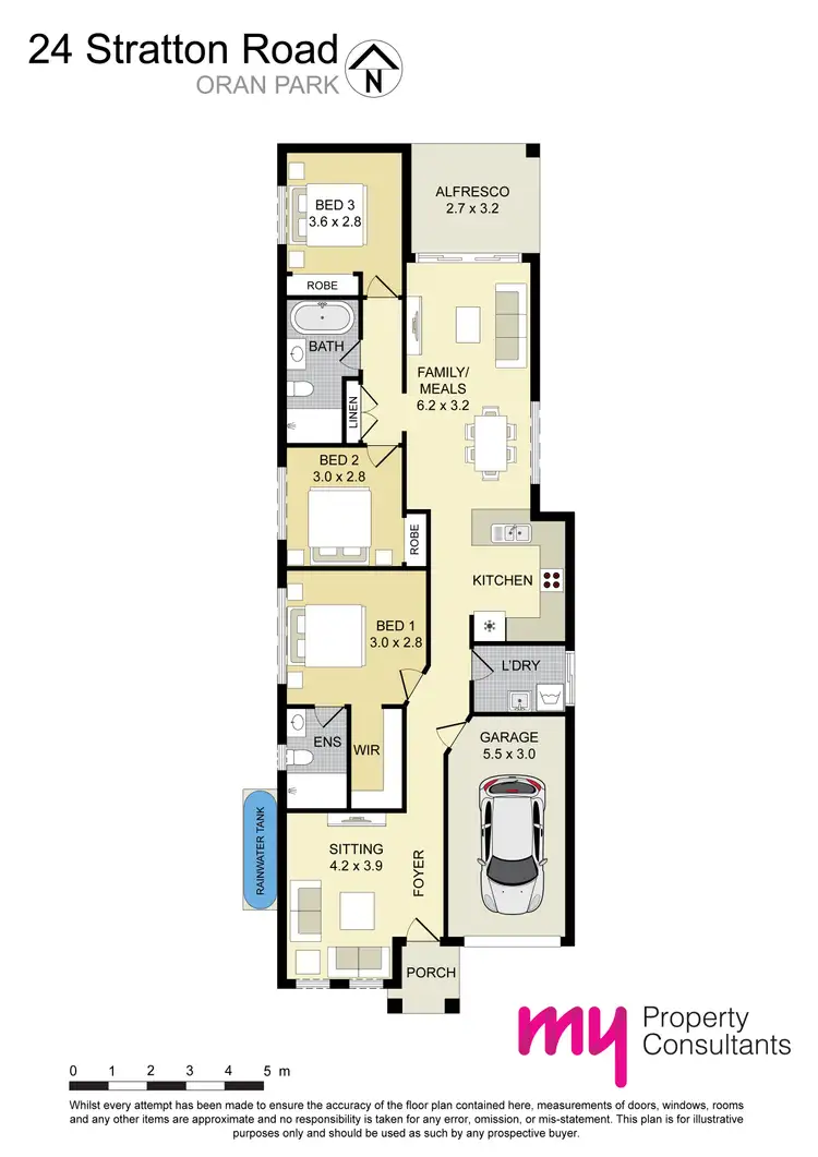 Floorplan of Homely house listing, 24 Stratton Road, Oran Park NSW 2570