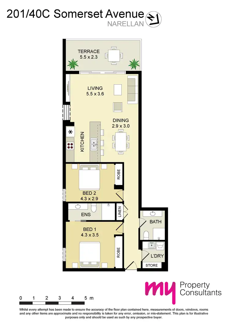 Floorplan of Homely unit listing, 201/40C Somerset Avenue, Narellan NSW 2567