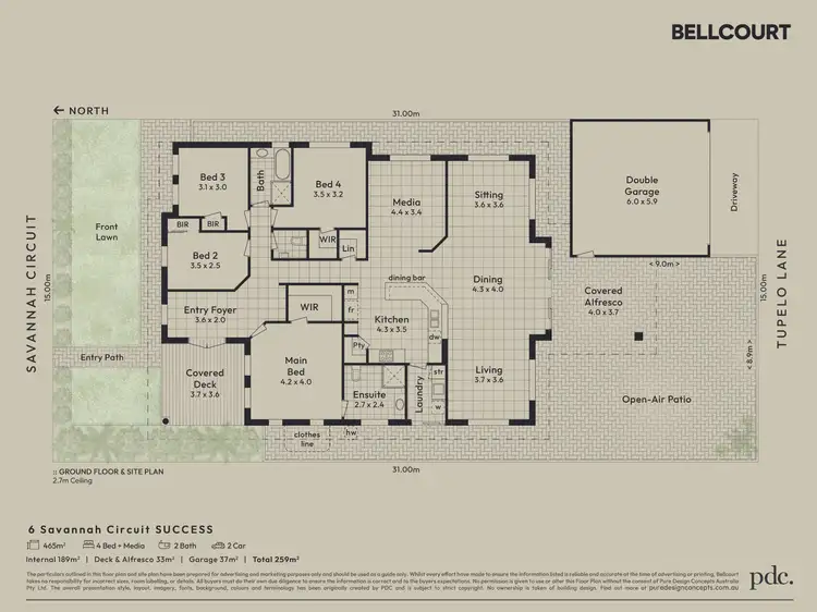 Floorplan of Homely house listing, 6 Savannah Circuit, Success WA 6164
