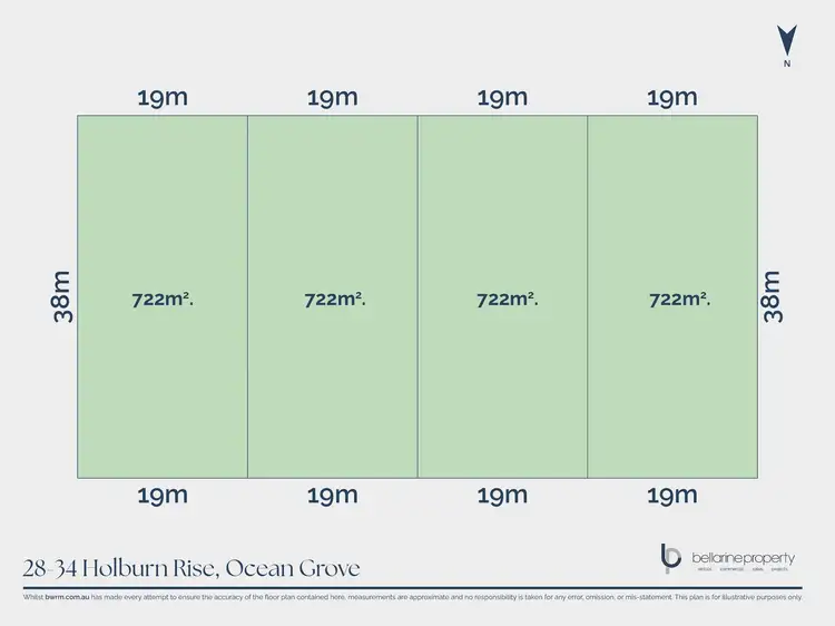 Floorplan of Homely land listing, 28-34 Holburn Rise, Ocean Grove VIC 3226