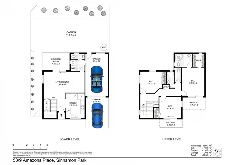 Floorplan of Homely townhouse listing, 53/9 Amazons Place, Sinnamon Park QLD 4073