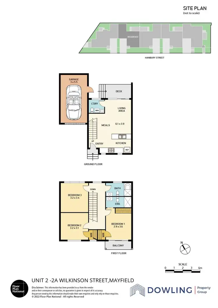 Floorplan of Homely townhouse listing, 2/2a Wilkinson Street, Mayfield NSW 2304
