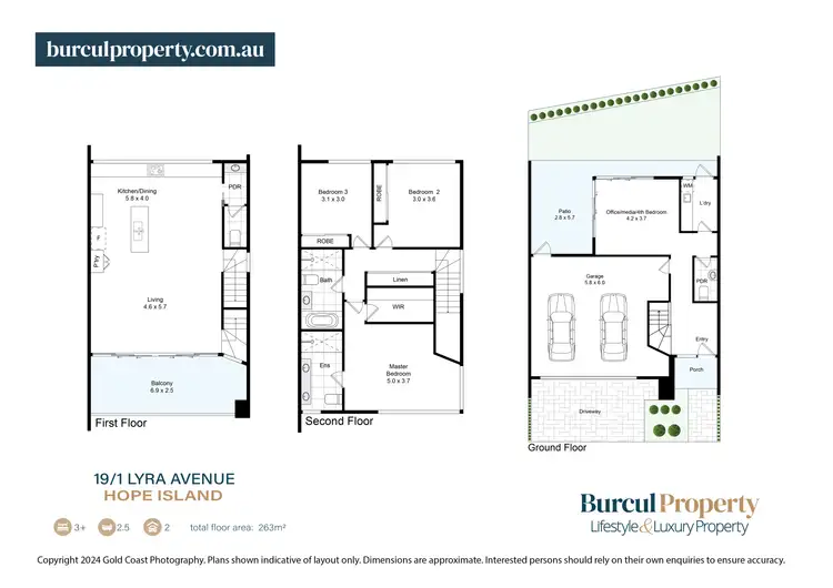 Floorplan of Homely townhouse listing, 19/1 Lyra Avenue, Hope Island QLD 4212