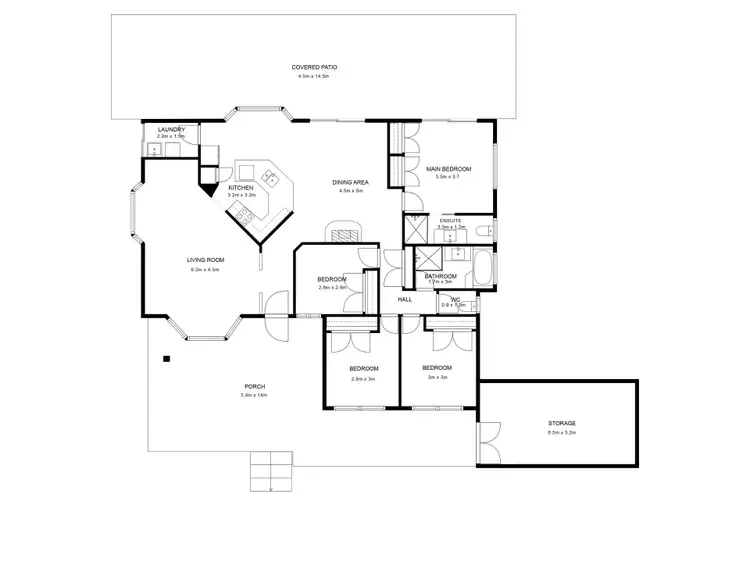 Floorplan of Homely rural property listing, 147-151 Bamboo Drive, Cedar Vale QLD 4285