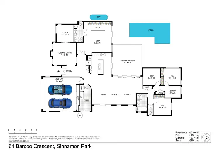 Floorplan of Homely house listing, 64 Barcoo Crescent, Sinnamon Park QLD 4073