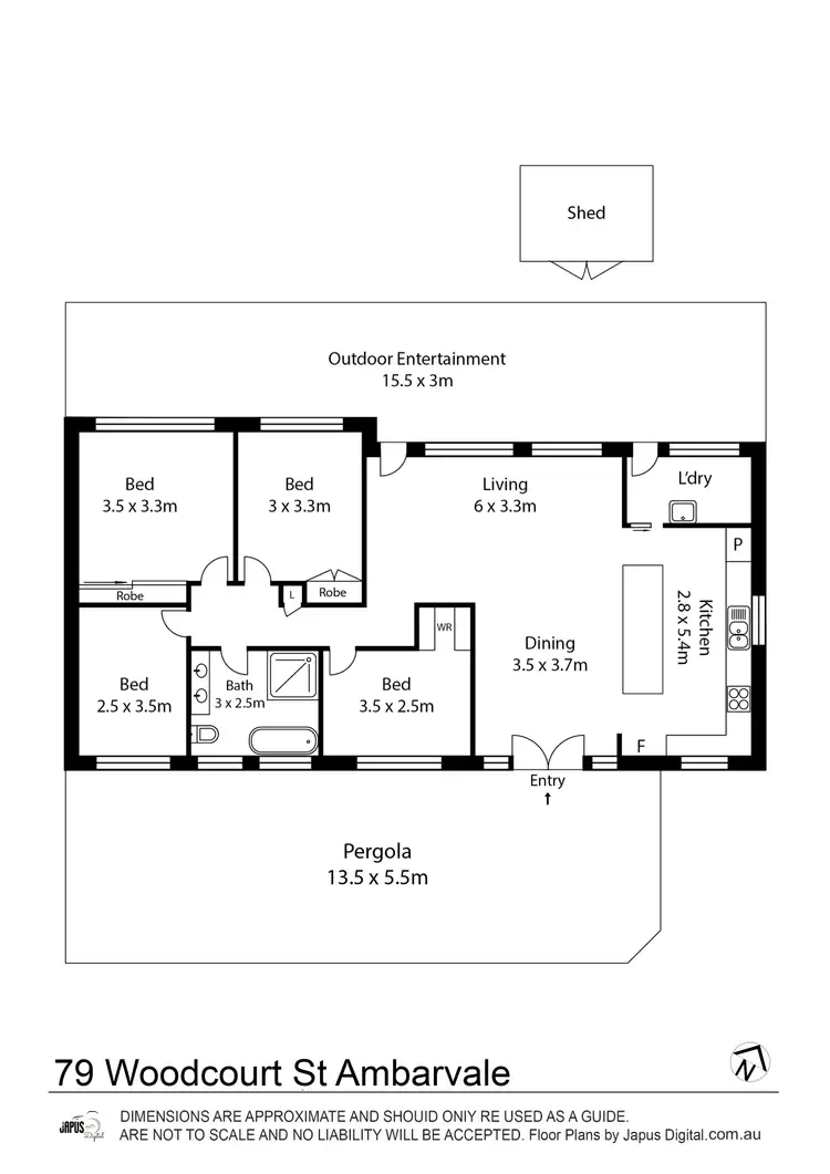 Floorplan of Homely house listing, 79 Woodcourt Street, Ambarvale NSW 2560