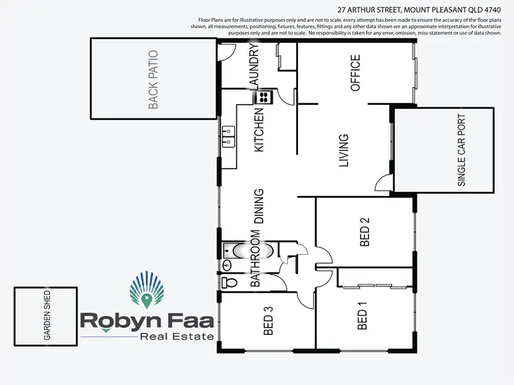 Floorplan of Homely house listing, 27 Arthur Street, Mount Pleasant QLD 4740