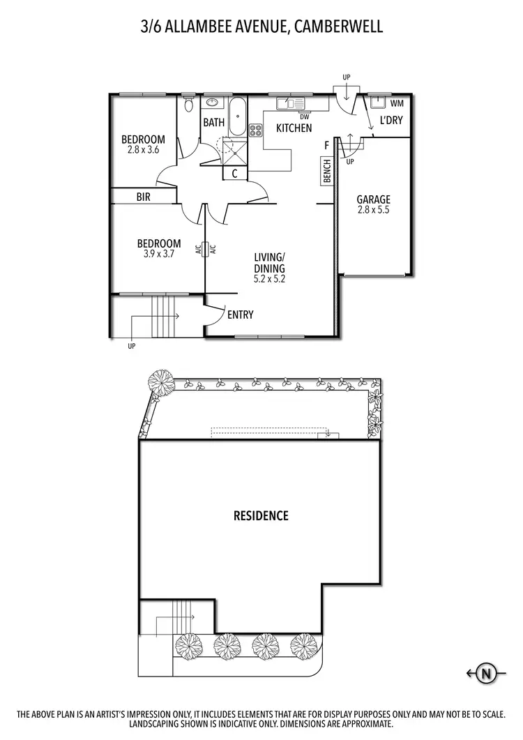 Floorplan of Homely unit listing, 3/6 Allambee Avenue, Camberwell VIC 3124
