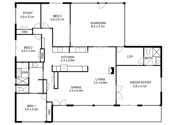 Floorplan of Homely rural property listing, 3568 Wallanbah Road, Dyers Crossing NSW 2429