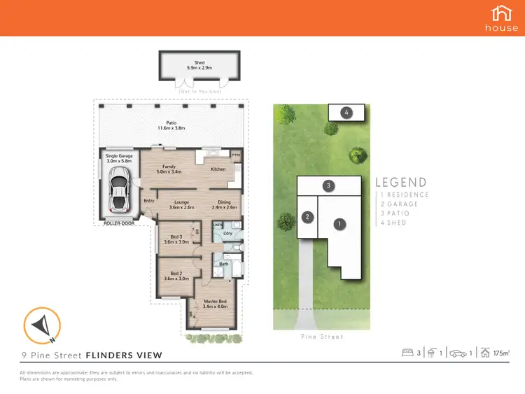 Floorplan of Homely house listing, 9 Pine Street, Flinders View QLD 4305